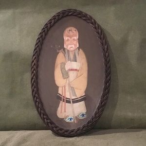 Antique Maryknoll Arts,Crafts And Industries Mixed-Media Asian Man - Rare